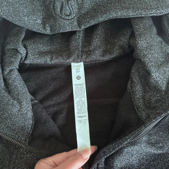 ๐๐ค Lululemon Scuba Oversized Half-Zip Hoodie * Spark Black Silver - Picture 6 of 12